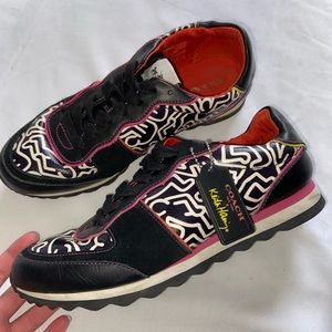COACH X KEITH HARING CARTER RUNNING SNEAKERS!